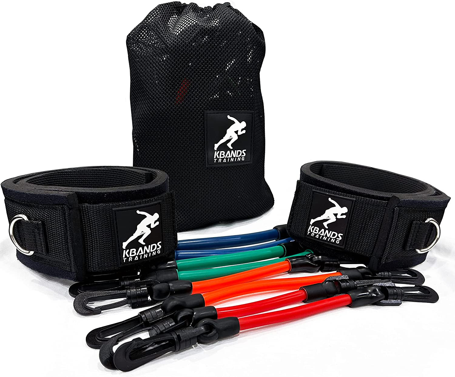 Kbands | Speed and Strength Leg Resistance Bands | Includes Speed 101 and Agility FX Digital Training Programs - Sizes for Youth, Intermediate, and Advanced Athletes